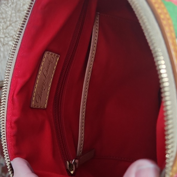 Beautiful Dooney & Bourke Red Geranium Leather Satchel, Key Ring, Wallet Set ♥️ - Picture 11 of 17